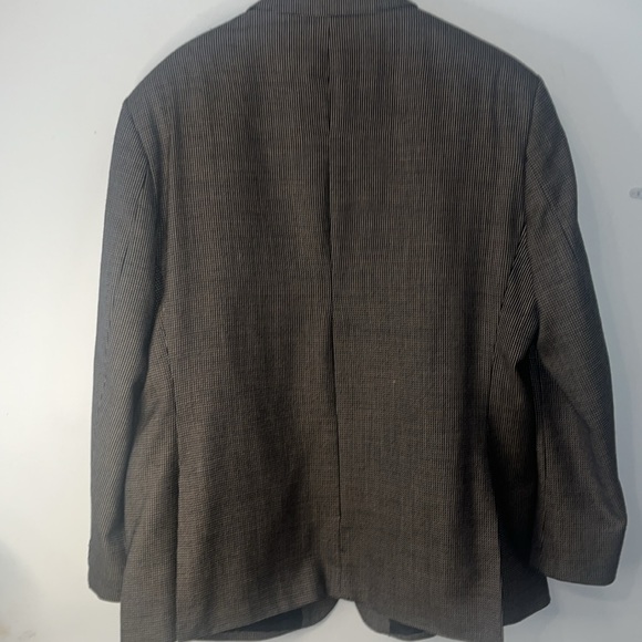 LU STRADA Sports Coat Brown Black Three Button Down Very Nice Condition! - Picture 5 of 9